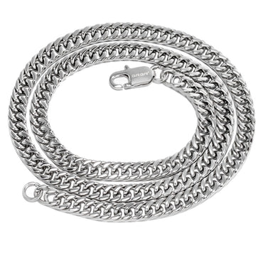 メンズ チタニウムスチールキューバチェーン ヒップホップ欧米風ネックレス