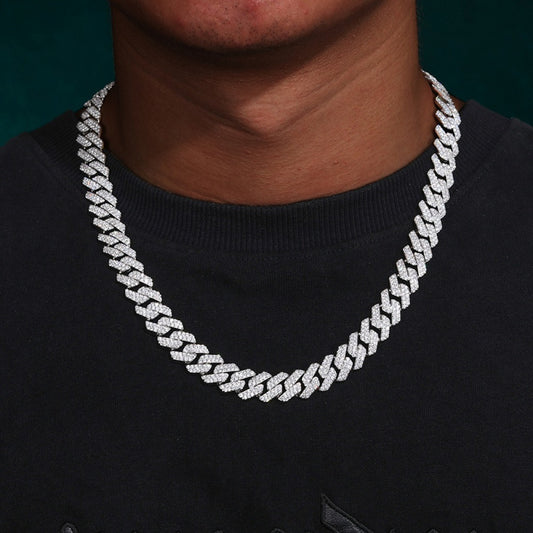 ダイヤモンド キューバチェーン ジルコニア込み ヒップホップネックレス メンズ  アクセサリー